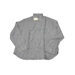 NWT Alex Crane Playa Shirt Mens XXL Navy White Stripe 100% Linen Long Sleeve